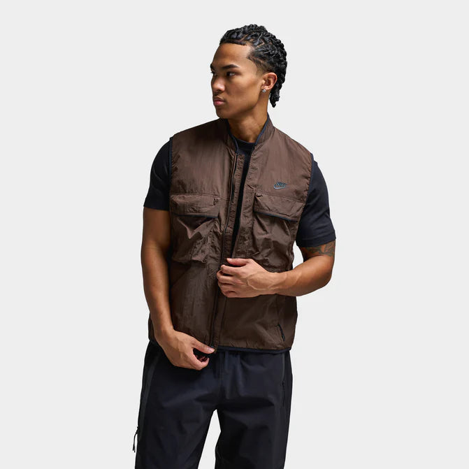 Nike Tech Woven Vest Brown