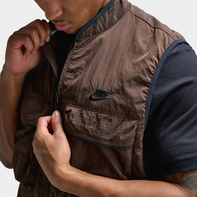 Nike Tech Woven Vest Brown
