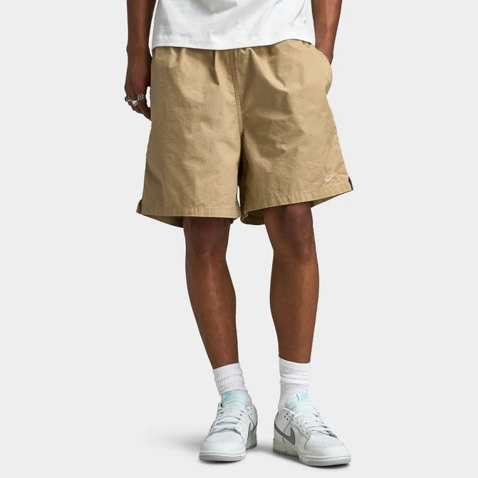 Nike Club Washed Flow Shorts Beige