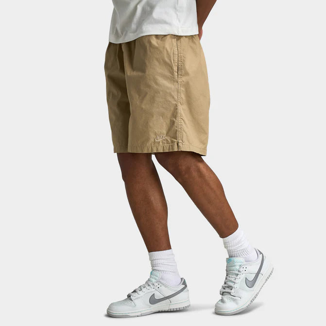Nike Club Washed Flow Shorts Beige