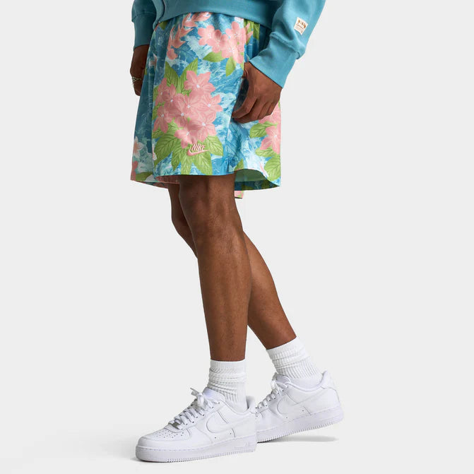 Nike Club Flow Shorts Leaves & Flowers