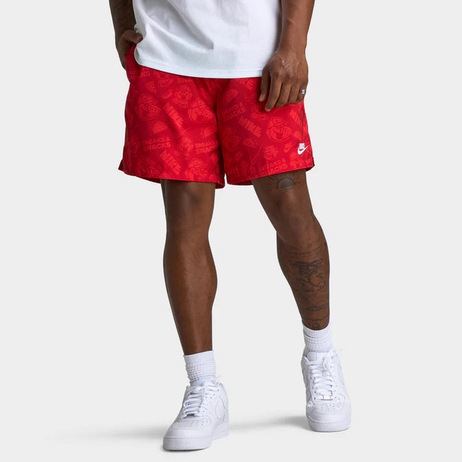 Nike Club Flow Shorts Sneak & Snack Red