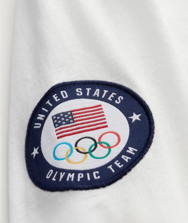 Polo Ralph Lauren Men's White Team USA Polo Bear Olympic T Tee Shirt Sweater